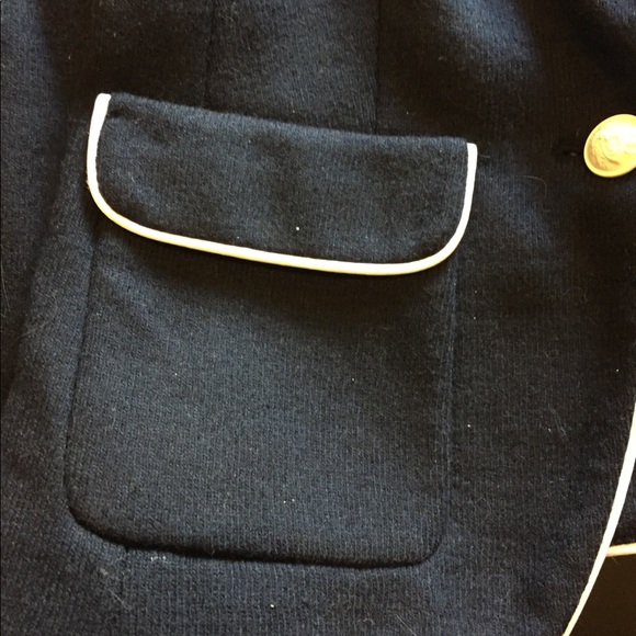 Banana Republic NWT Navy Blue Wool Blazer - Picture 3 of 6